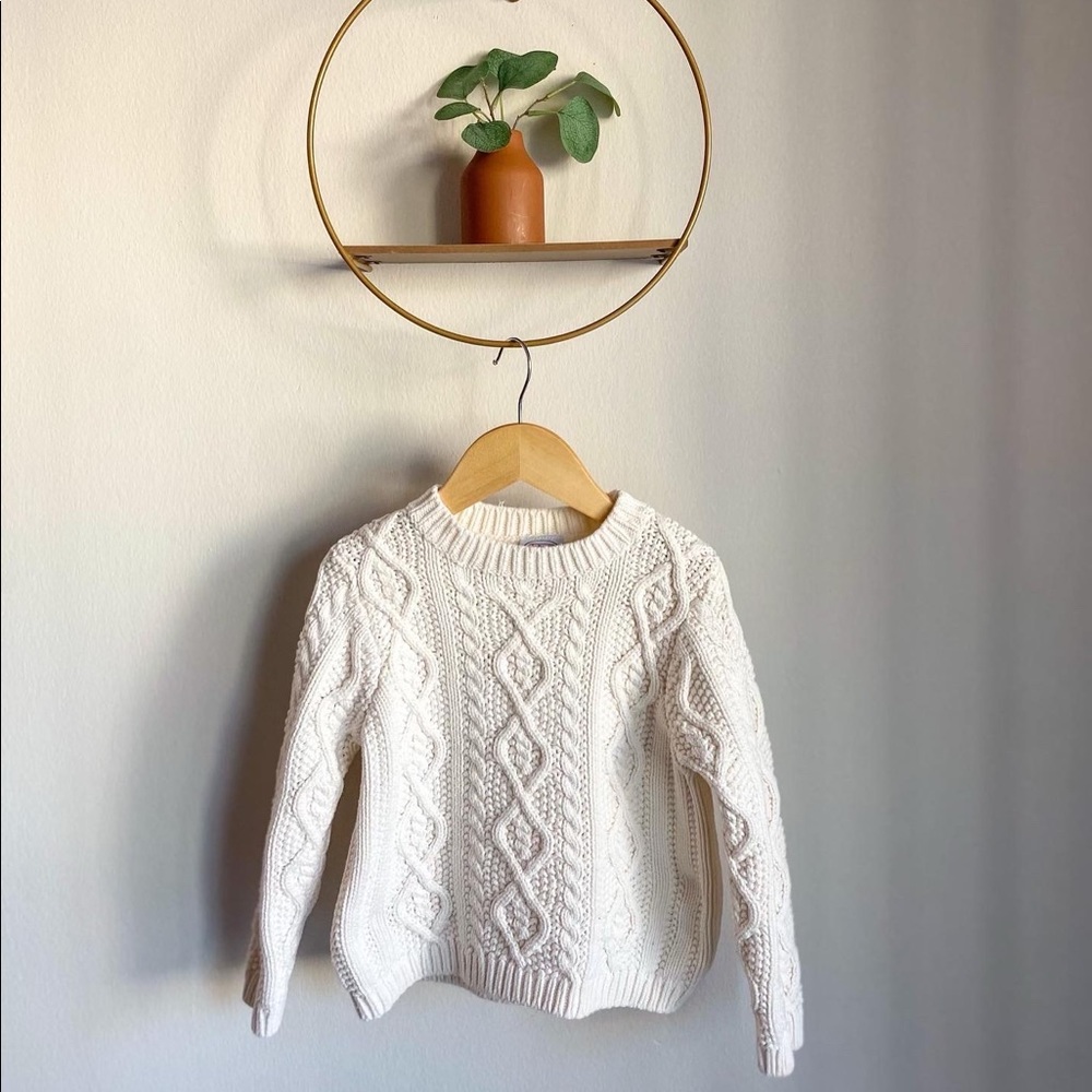 Talbots Kids White Knit Sweater